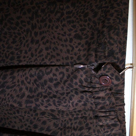 Vintage Breckenridge Leopard Print Skirt (Sz 8P) - Picture 3 of 4